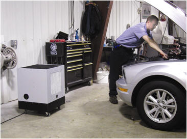 TPI Fostoria EVAP-12 Evaporative Cooler In Garage